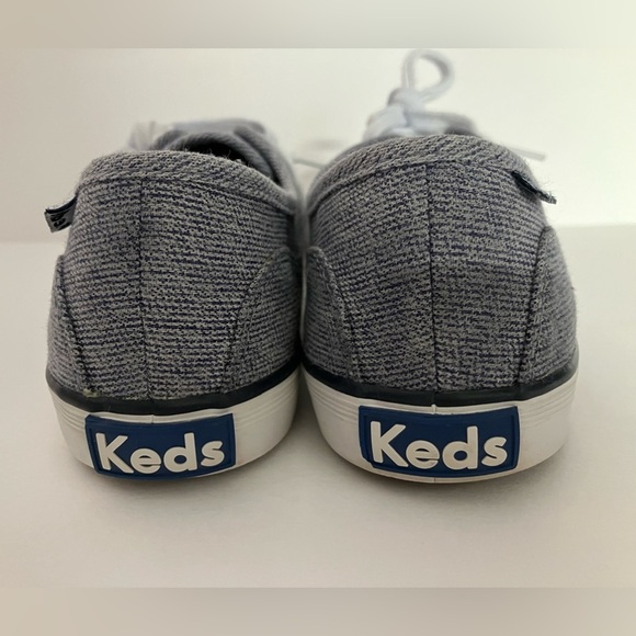 Keds Women’s Sneakers, 7, Blue-Gray, Brushed, Lace Ups - Picture 5 of 9